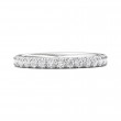 FlyerFit® 18K White Gold Eternity Wedding Band