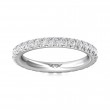 FlyerFit® 18K White Gold Eternity Wedding Band