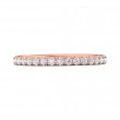 FlyerFit® 18K Pink Gold Eternity Wedding Band