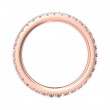 FlyerFit® 18K Pink Gold Eternity Wedding Band