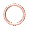 FlyerFit® 18K Pink Gold Eternity Wedding Band