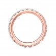 FlyerFit® 18K Pink Gold Eternity Wedding Band