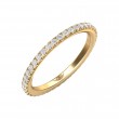 FlyerFit® 14K Yellow Gold Eternity Wedding Band