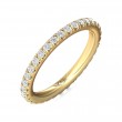 FlyerFit® 14K Yellow Gold Eternity Wedding Band