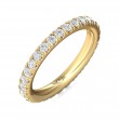 FlyerFit® 14K Yellow Gold Eternity Wedding Band