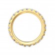 FlyerFit® 18K Yellow Gold Eternity Wedding Band