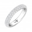 FlyerFit® Platinum Eternity Wedding Band