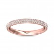 FlyerFit® 14K Pink Gold Eternity Wedding Band