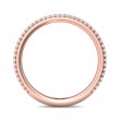 FlyerFit® 14K Pink Gold Eternity Wedding Band