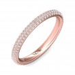 FlyerFit® 14K Pink Gold Eternity Wedding Band