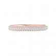 FlyerFit® 18K Pink Gold Eternity Wedding Band