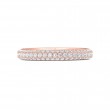 FlyerFit® 14K Pink Gold Eternity Wedding Band