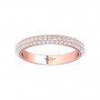 FlyerFit® 14K Pink Gold Eternity Wedding Band