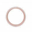 FlyerFit® 14K Pink Gold Eternity Wedding Band