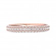 FlyerFit® 14K Pink Gold Eternity Wedding Band