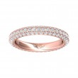 FlyerFit® 14K Pink Gold Eternity Wedding Band