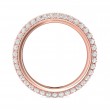 FlyerFit® 14K Pink Gold Eternity Wedding Band