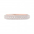 FlyerFit® 14K Pink Gold Eternity Wedding Band