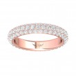 FlyerFit® 14K Pink Gold Eternity Wedding Band