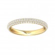 FlyerFit® 18K Yellow Gold Eternity Wedding Band