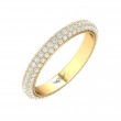 FlyerFit® 18K Yellow Gold Eternity Wedding Band