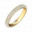 FlyerFit® 14K Yellow Gold Eternity Wedding Band