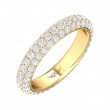 FlyerFit® 14K Yellow Gold Eternity Wedding Band