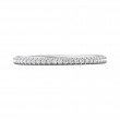 FlyerFit® 14K White Gold Eternity Wedding Band