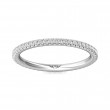 FlyerFit® 14K White Gold Eternity Wedding Band