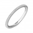 FlyerFit® 14K White Gold Eternity Wedding Band