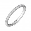 FlyerFit® 14K White Gold Eternity Wedding Band