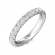 FlyerFit® Platinum Eternity Wedding Band