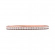 FlyerFit® 14K Pink Gold Eternity Wedding Band