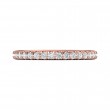 FlyerFit® 18K Pink Gold Eternity Wedding Band