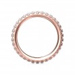 FlyerFit® 18K Pink Gold Eternity Wedding Band