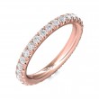 FlyerFit® 18K Pink Gold Eternity Wedding Band