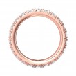 FlyerFit® 14K Pink Gold Eternity Wedding Band