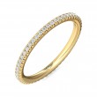 FlyerFit® 14K Yellow Gold Eternity Wedding Band