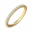 FlyerFit® 14K Yellow Gold Eternity Wedding Band