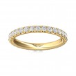 FlyerFit® 18K Yellow Gold Eternity Wedding Band