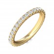 FlyerFit® 18K Yellow Gold Eternity Wedding Band