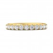 FlyerFit® 18K Yellow Gold Eternity Wedding Band