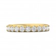 FlyerFit® 18K Yellow Gold Eternity Wedding Band