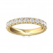 FlyerFit® 18K Yellow Gold Eternity Wedding Band