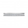 FlyerFit® Platinum Micropave Bead Set Wedding Band