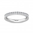 FlyerFit® Platinum Micropave Bead Set Wedding Band