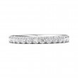 FlyerFit® Platinum Micropave Cutdown Wedding Band