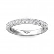 FlyerFit® Platinum Micropave Cutdown Wedding Band