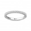 FlyerFit® 18K White Gold Vintage Wedding Band