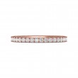 FlyerFit® 14K Pink Gold Vintage Wedding Band